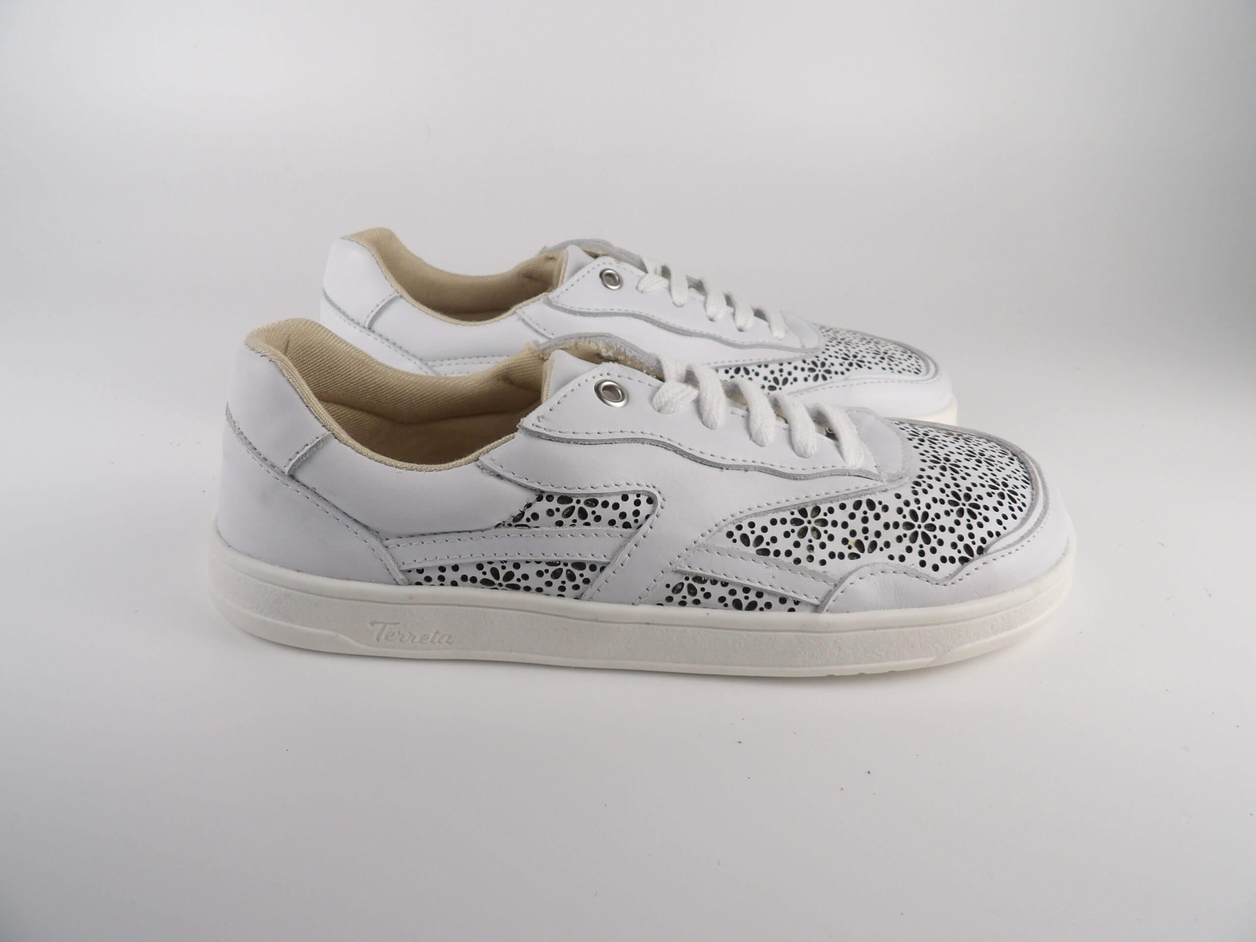 Marina Flores Piel Napa Blanco