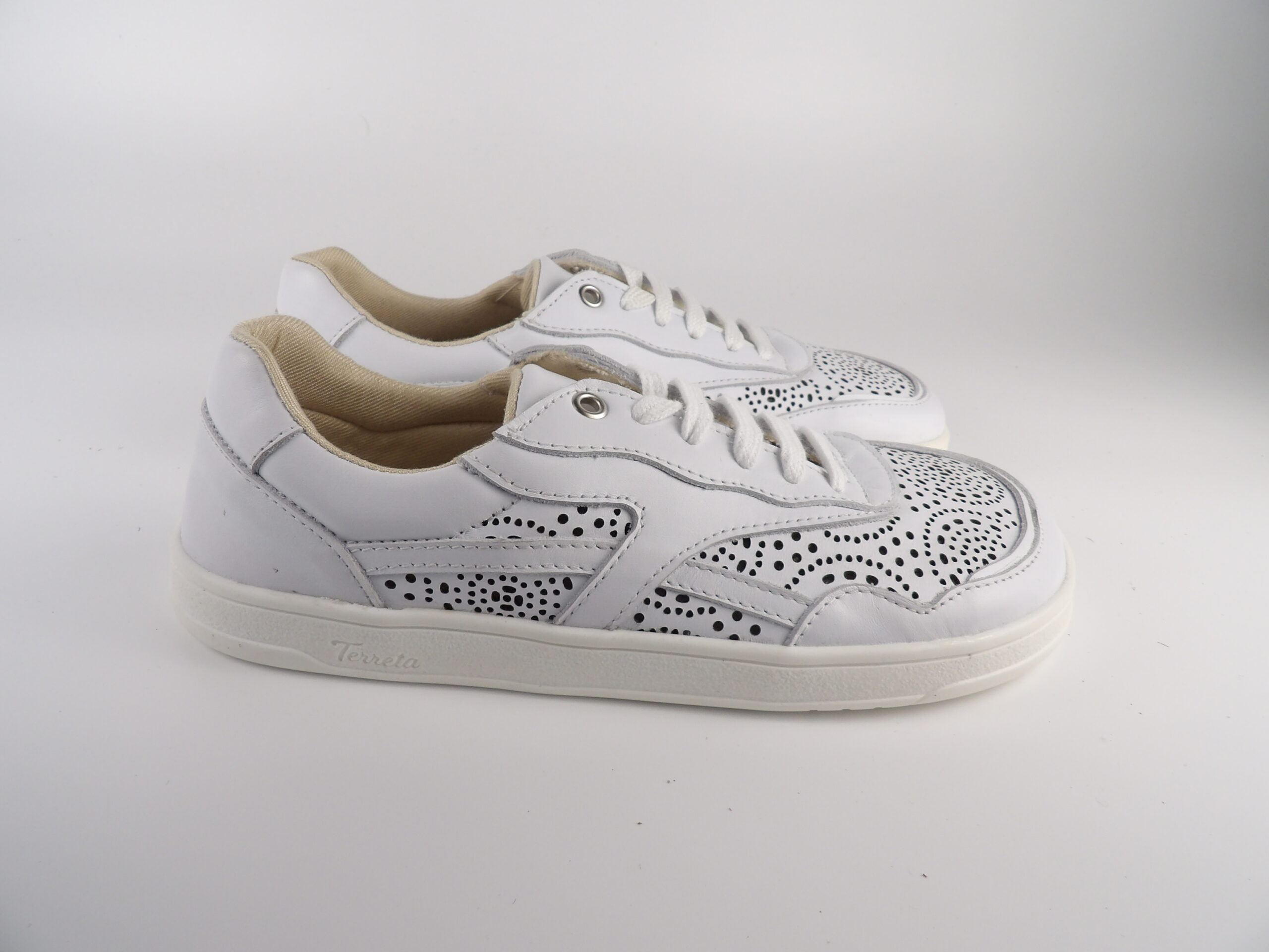 Marina Espirales Piel Napa Blanco