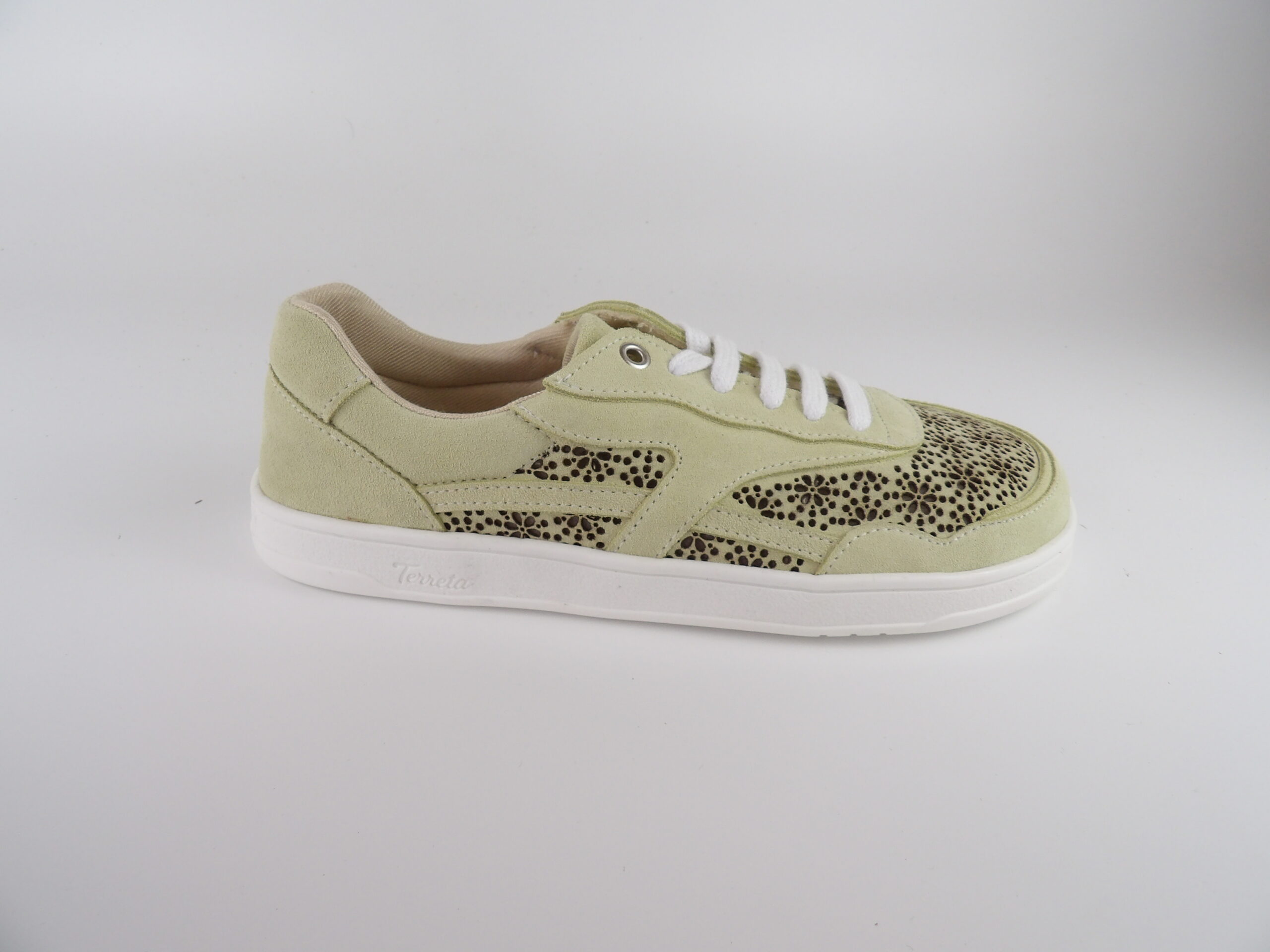 Marina Flores Serraje Verde lima